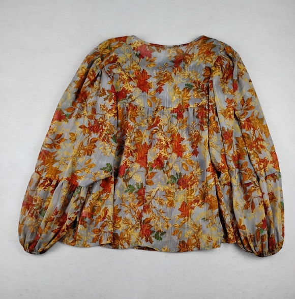 Maurices Metallic Floral Blouson Size Women's 2X - Picture 3 of 6